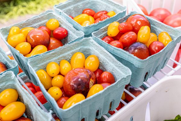 vegetables in containers